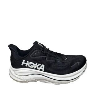 Hoka Clifton 10 Black and White Athletic Sneakers size 11D